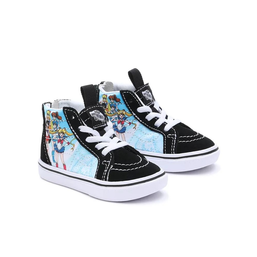 Toddler Vans x Pretty Guardian Sailor Moon ComfyCush Sk8-Hi Zip Shoes (1-4 Years) Black