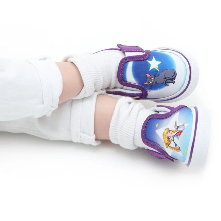 Toddler Vans x Pretty Guardian Sailor Moon Slip-On V Shoes (1-4 Years) Blue-Purple