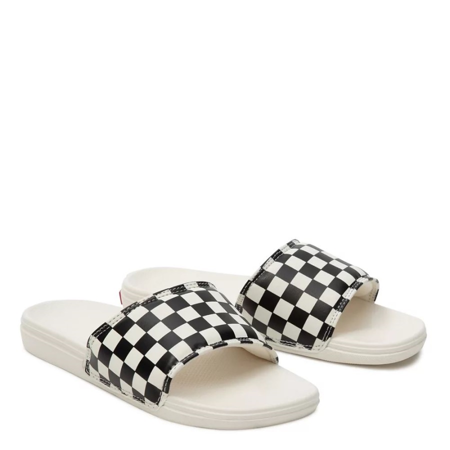 Vans Checkerboard La Costa Slide-On Black-White