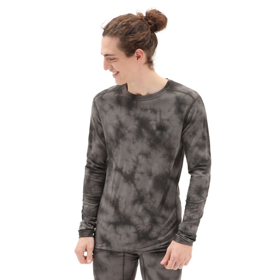 Vans Classic Merino Base Layer Long Sleeve Crew T-Shirt Black