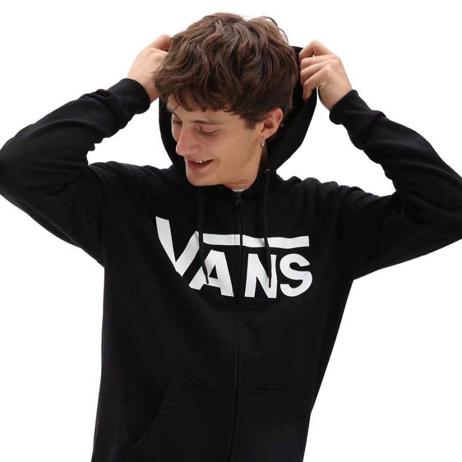 Vans Classic Zip Hoodie Black-White