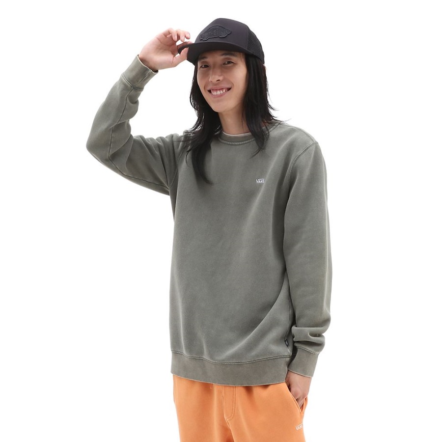 Vans ComfyCush Wash Crew Sweatshirt Green