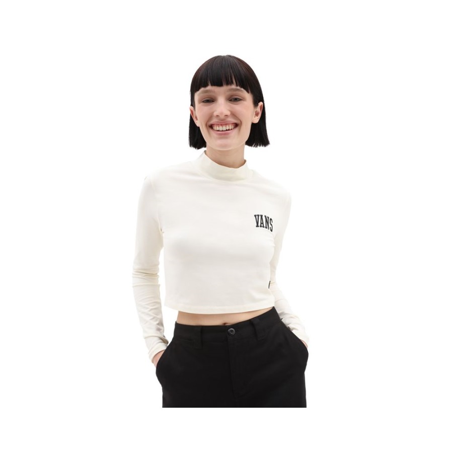 Vans Exaggerate Crew Sweatshirt White Women