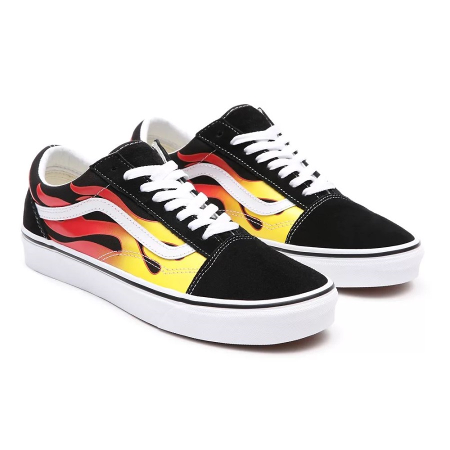 Vans Flame Old Skool Shoes Black