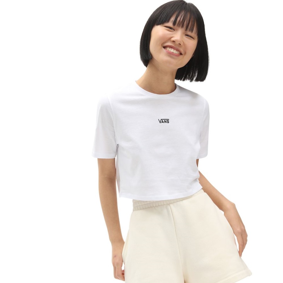Vans Flying V Crop Crew Sport T-Shirt White