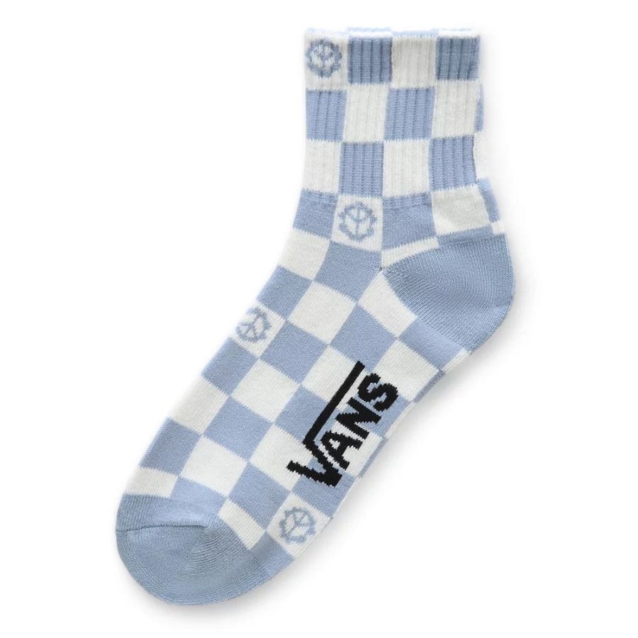 Vans Graphic Half Crew Socks (1 Pair) Blue