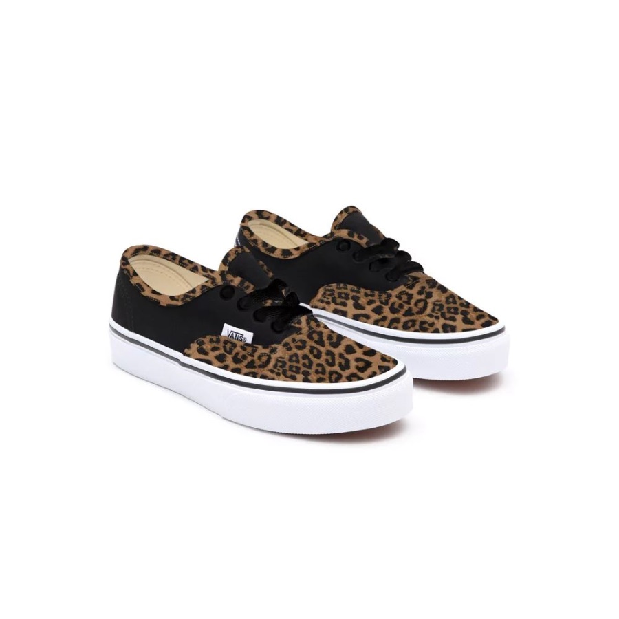 Vans Kids Customs Leopard Authentic Shoes (4-8 Years)