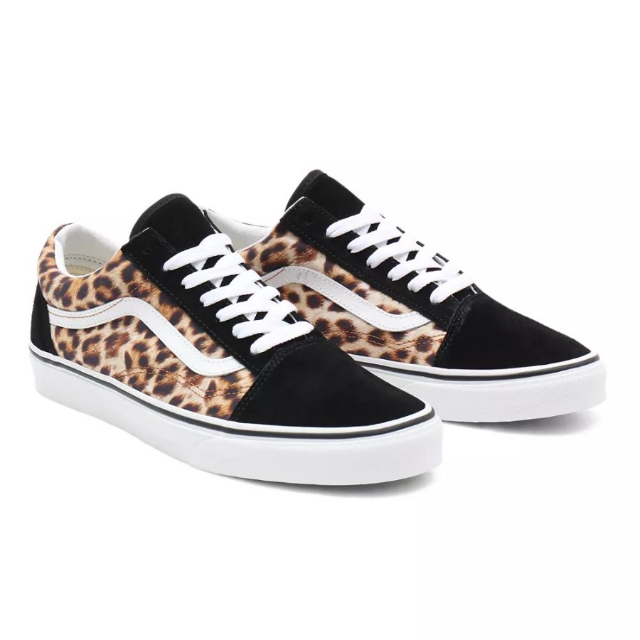 Vans Leopard Old Skool Shoes Black