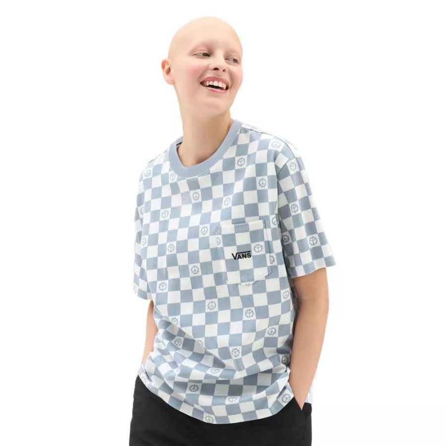 Vans Peace Pocket T-Shirt Blue