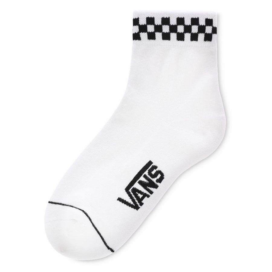 Vans Peek-A-Check Crew Socks (1 Pair) White