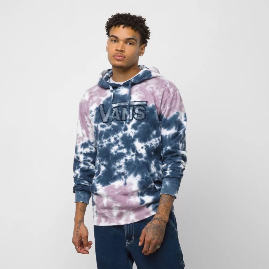 Vans Reverse Applique Pullover Hoodie Blue-White