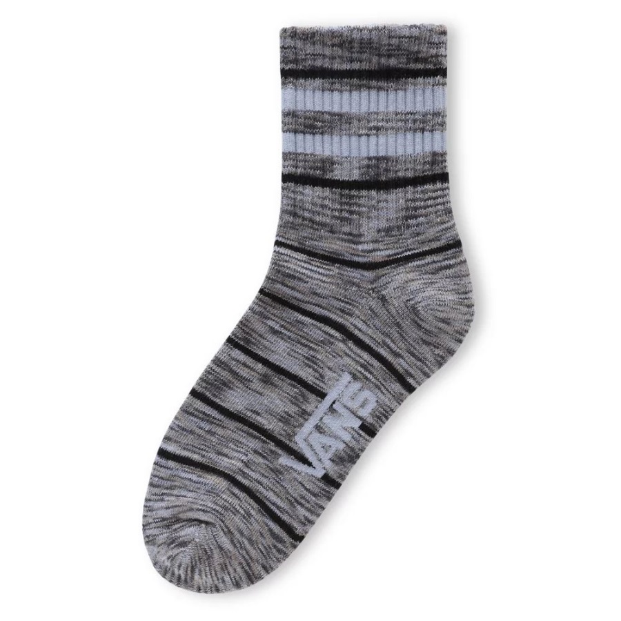Vans Spaced Out Crew Socks (1 Pair) Black-White
