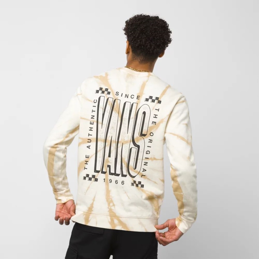 Vans Tall Type Tie Dye Crew Beige