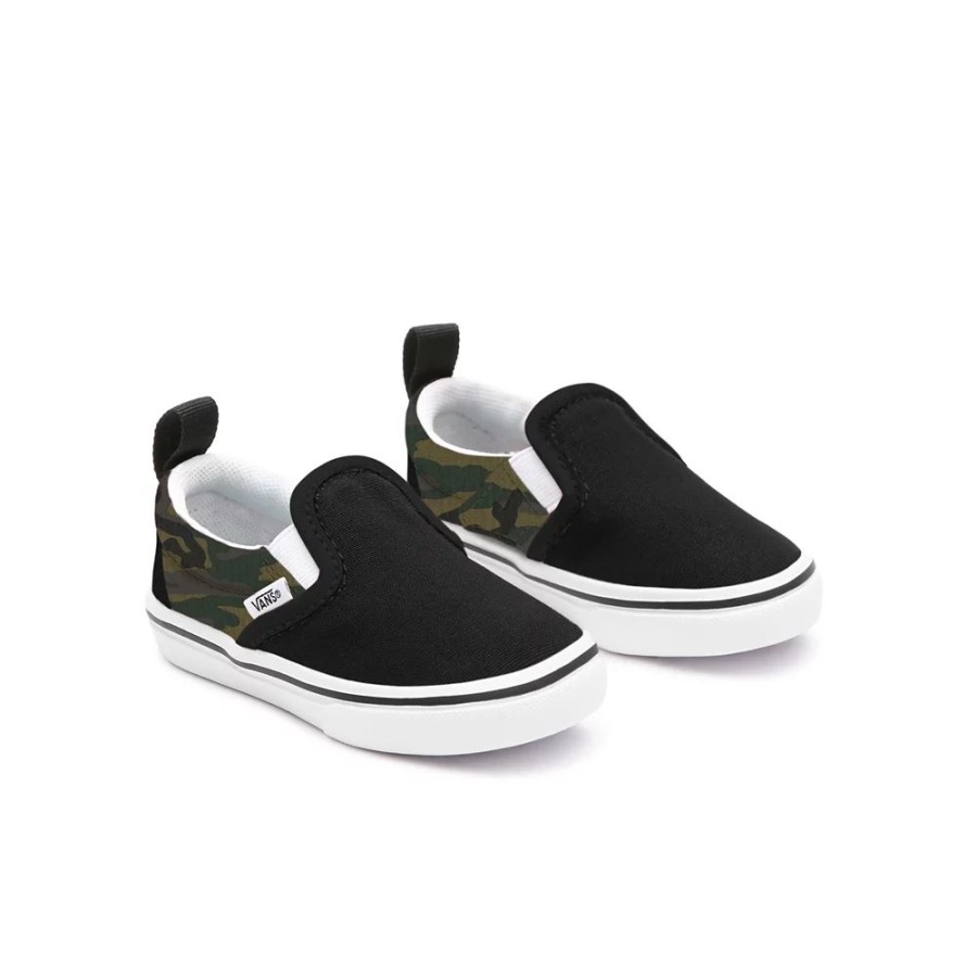 Vans Toddler Customs Jungle Camo Slip-On Shoes (1-4 Years)