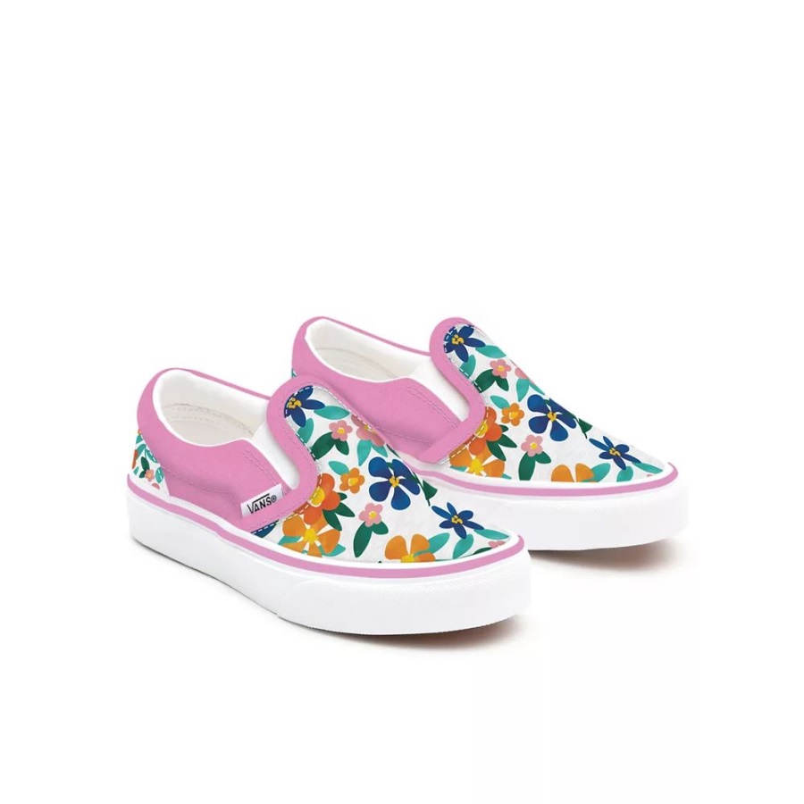 Vans Toddler Customs Painted Floral Slip-On Shoes (1-4 Years)