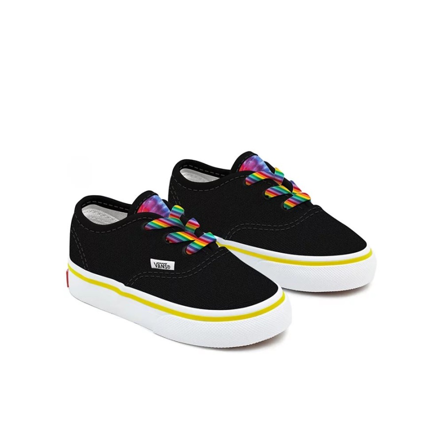 Vans Toddler Customs Rainbow Tie Dye Authentic Shoes (1-4 Years)