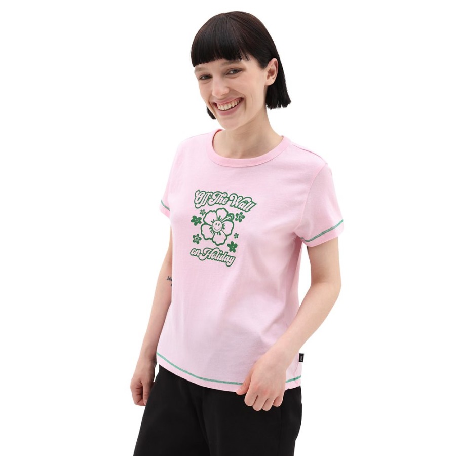 Vans x EM On Holiday Mini T-Shirt Pink