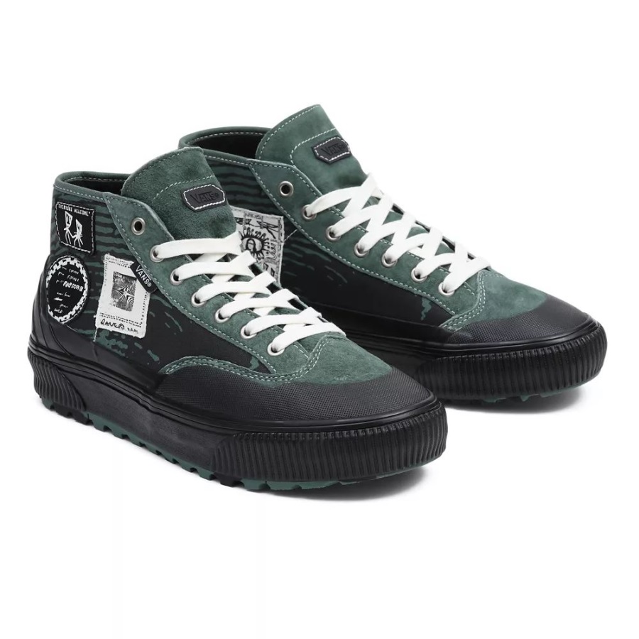 Vans x Former Destruct Mid MTE-1 Shoes Black-Green
