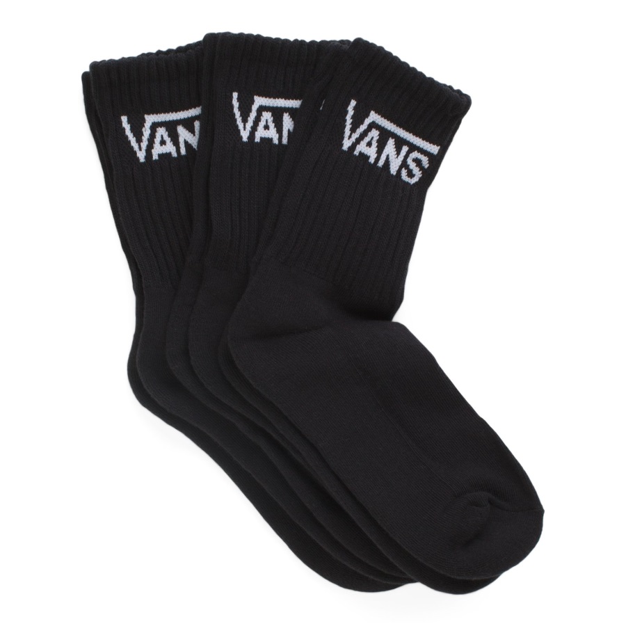 Vans Classic Crew Sock 3Pk Size 6.5-10 Black-Purple Sky