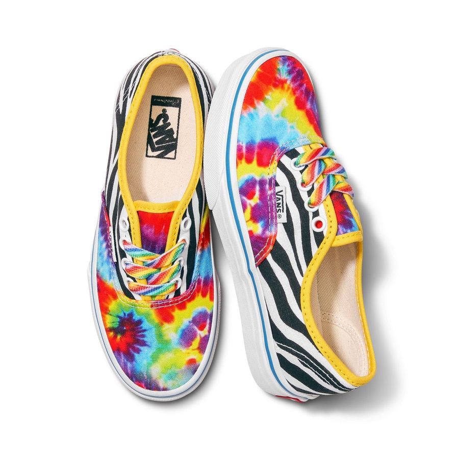 Vans Customs Kids Rainbow Zebra Authentic