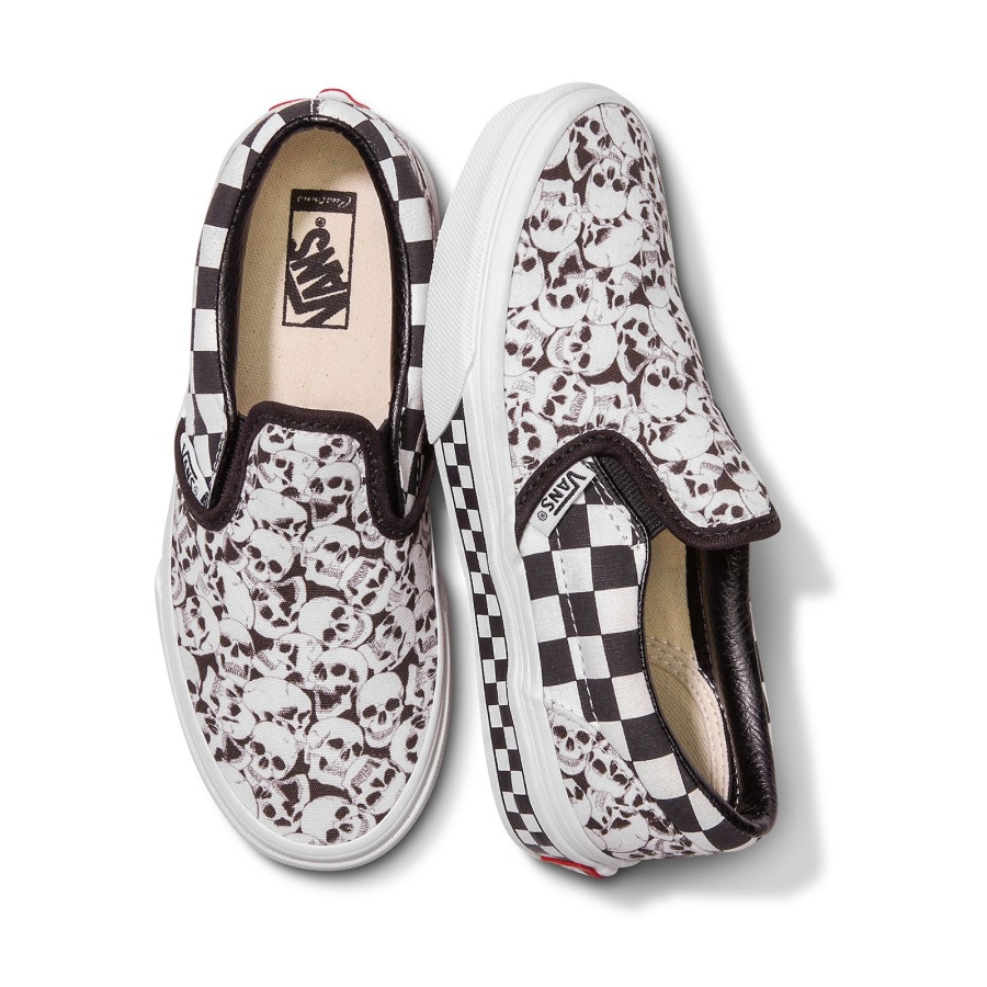 Vans Customs Kids Skulls Slip-On