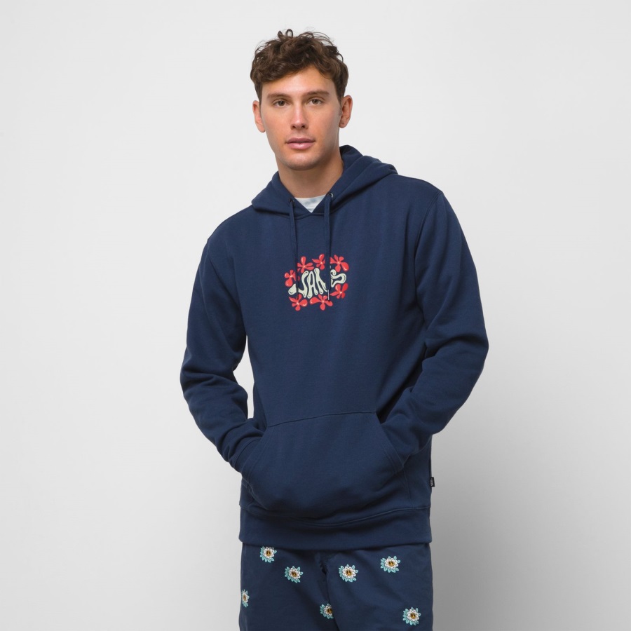 Vans Jazz Floral Hoodie Dress Blues