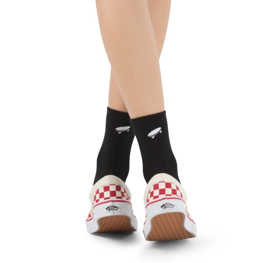 Vans Kickin It Crew Sock Size 6.5-10 Black