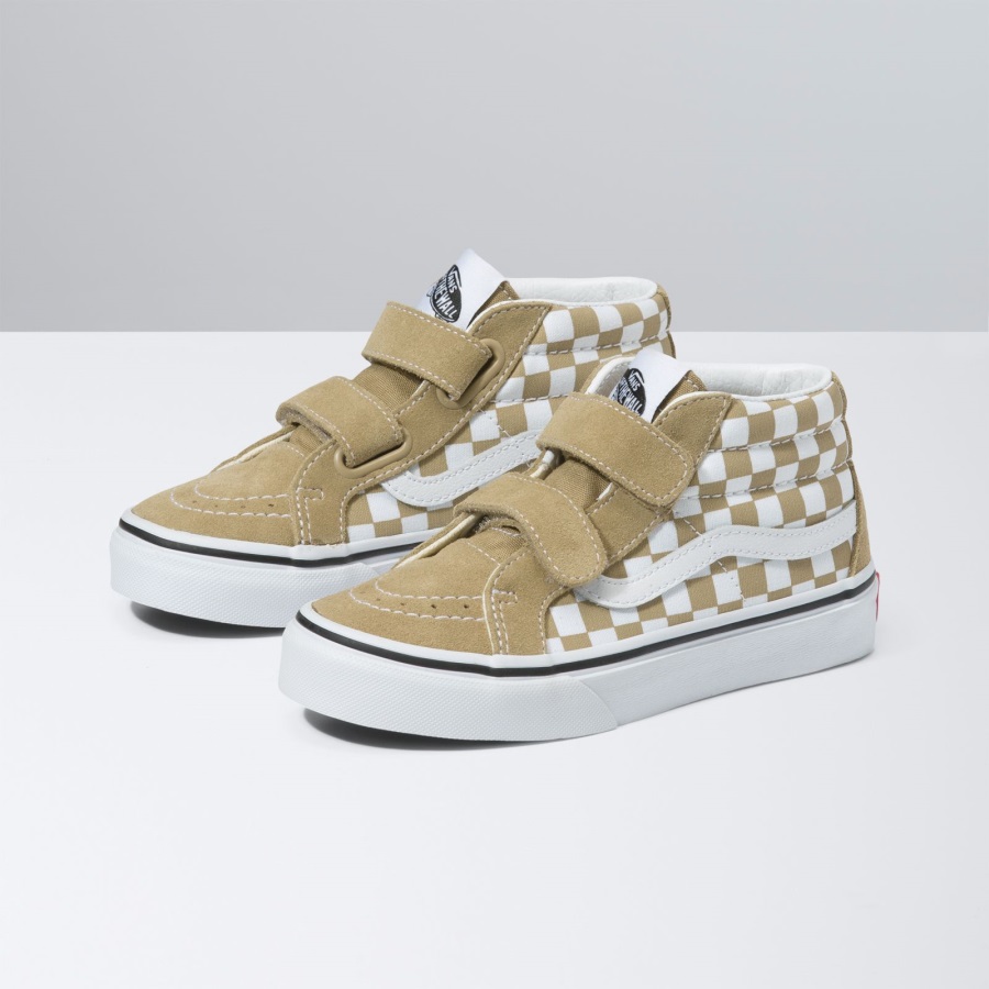 Vans Kids Checkerboard Sk8-Mid Reissue V Cornstalk