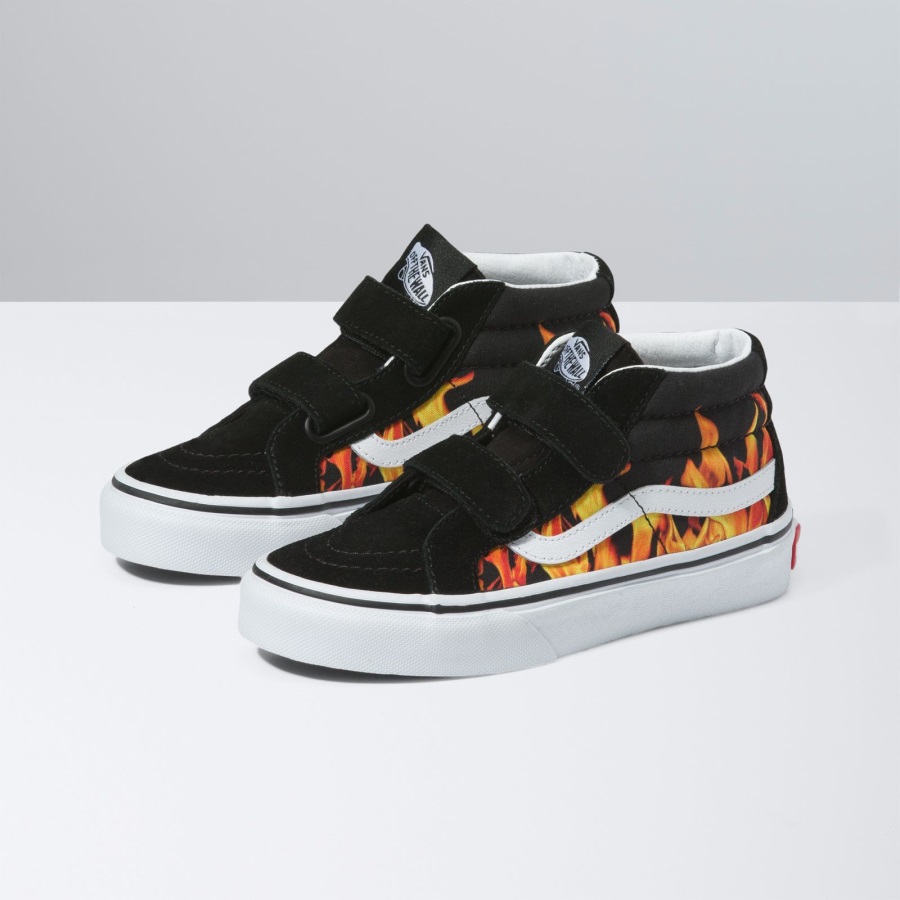Vans Kids Digi Flame Sk8-Mid Reissue V Black
