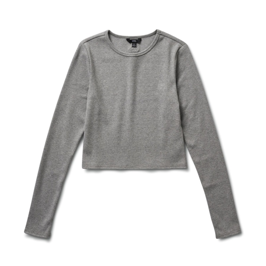 Vans Lizzie Armanto Long Sleeve Top Grey Heather