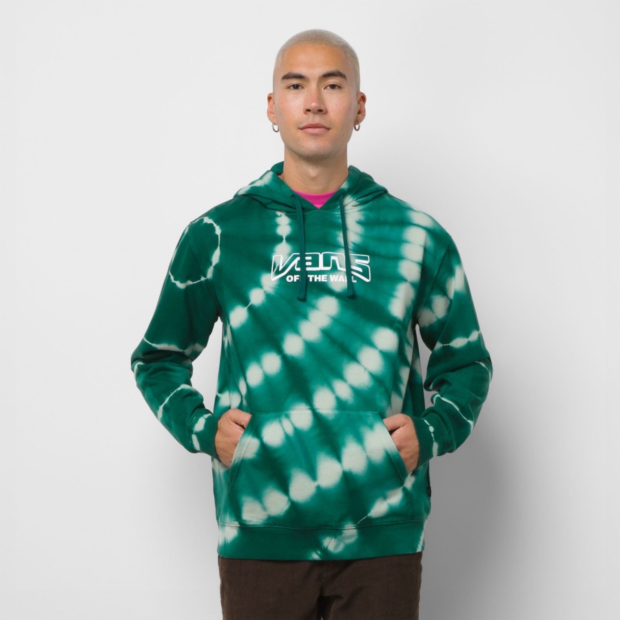 Vans Off The Wall Graphic Tie Dye Hoodie Desert Sage-Garden