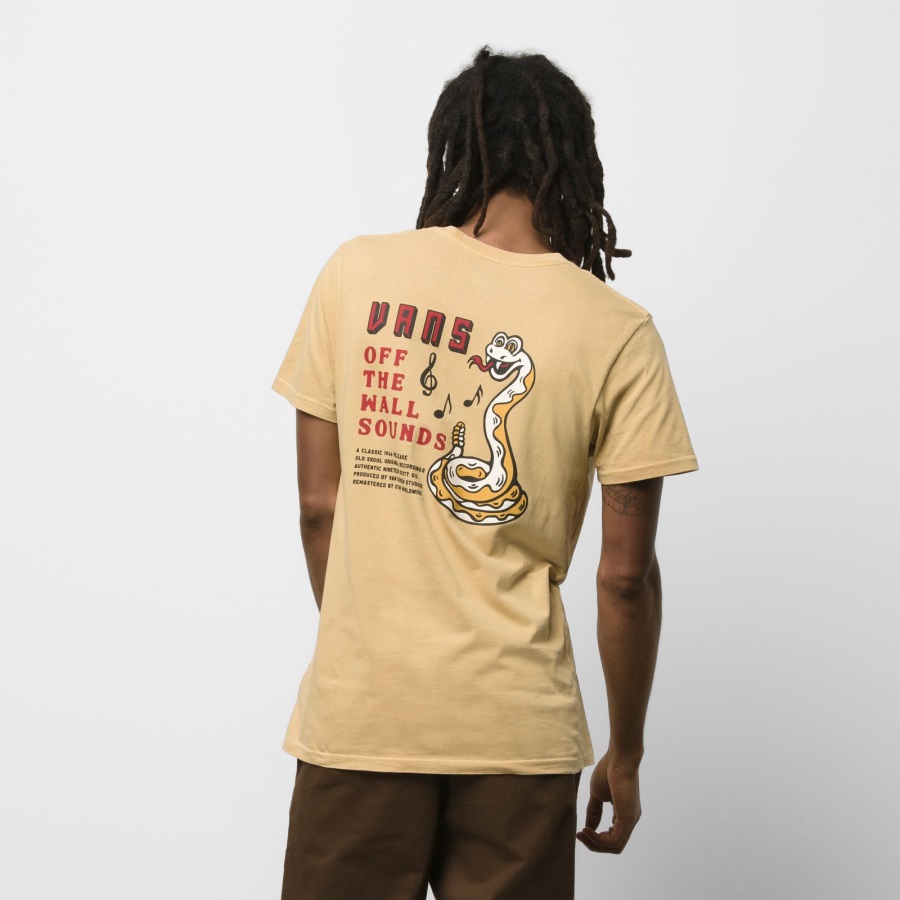 Vans Off The Wall Sounds T-Shirt Taos Taupe