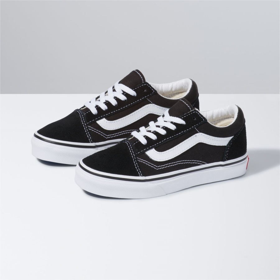 Vans Old Skool Kids Black-True White