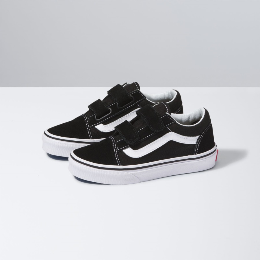 Vans Old Skool V Kids Black-True White