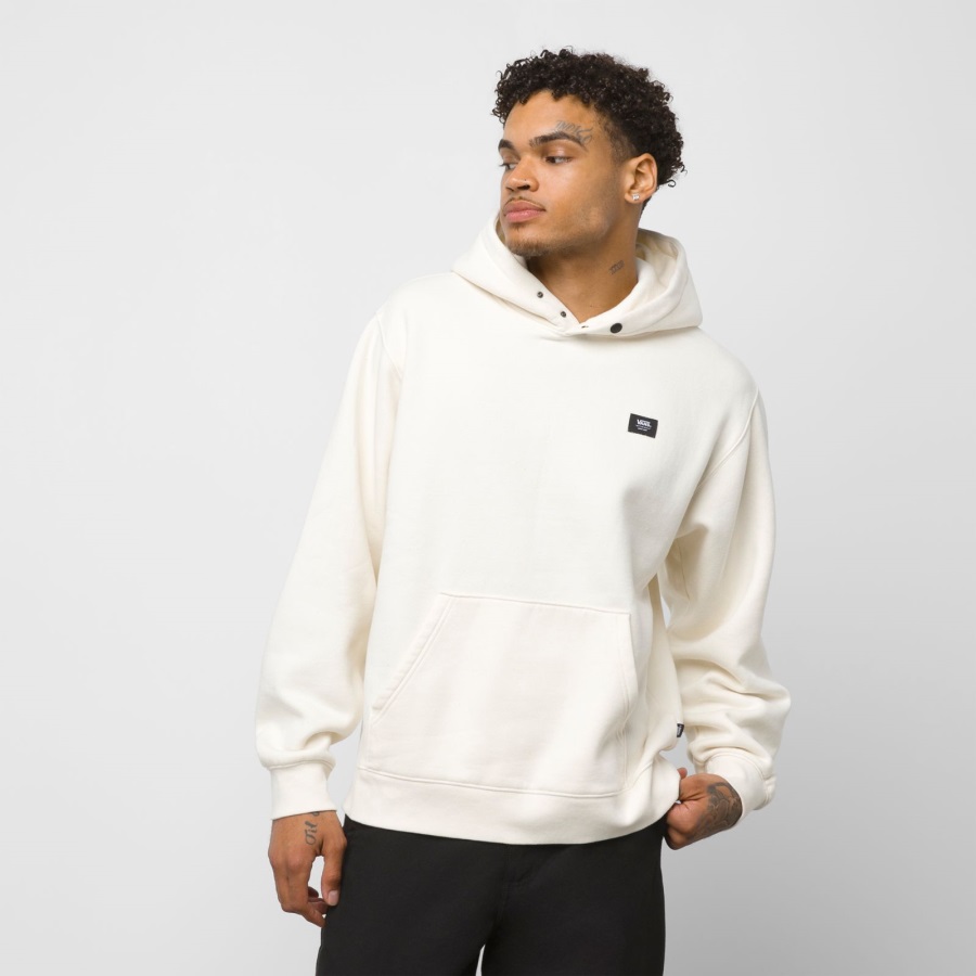 Vans Snap Hood Pullover Hoodie Antique White