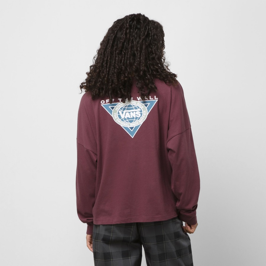 Vans Sole Glory Long Sleeve Relaxed Boxy Tee Catawba Grape