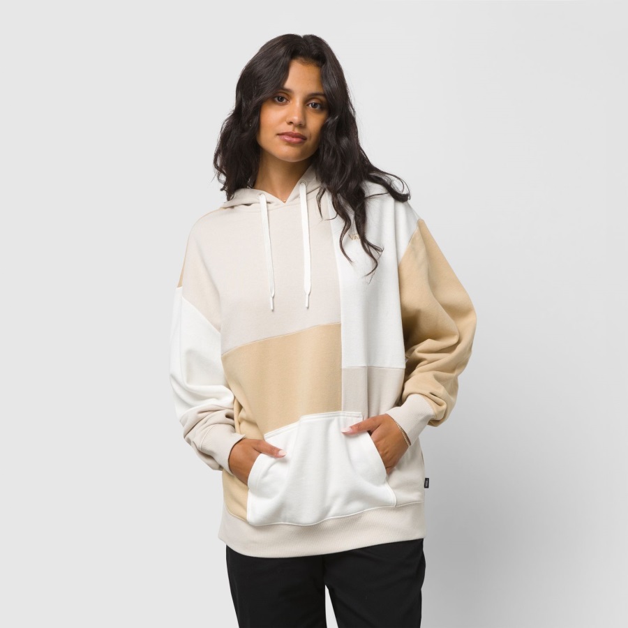 Vans Split Block Oversized Hoodie Oatmeal