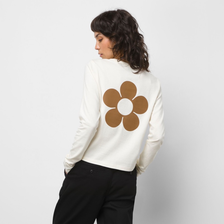 Vans x Lisa Says Gah Flower Mini Long Sleeve Tee Marshmallow