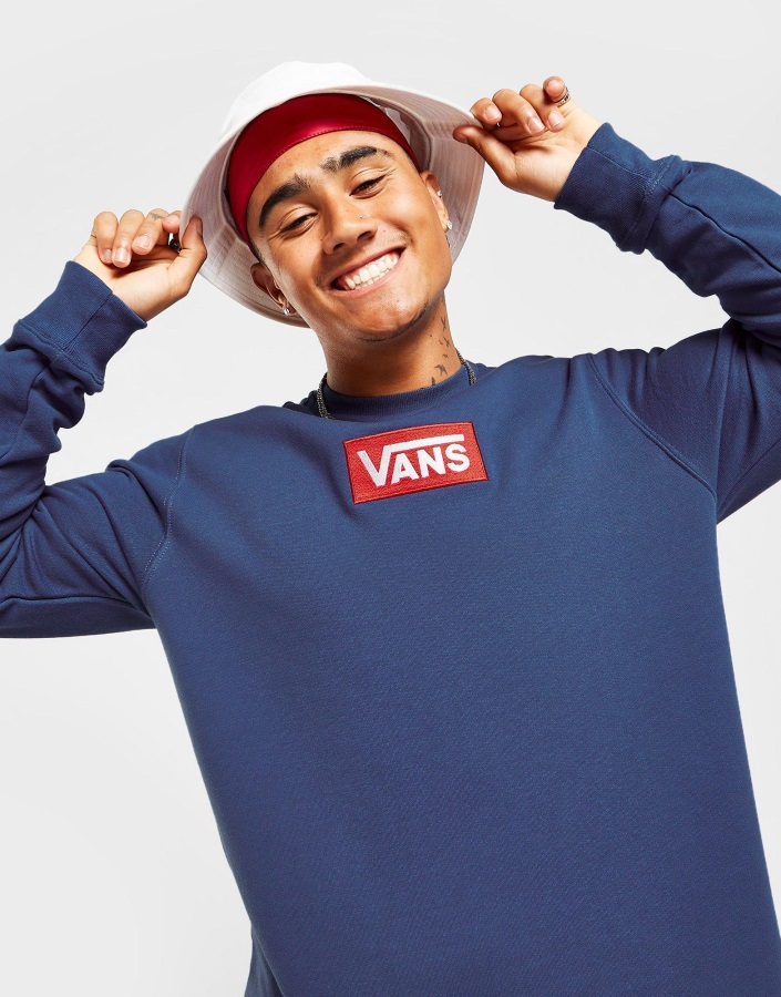 Vans Box Crew Sweatshirt Blue