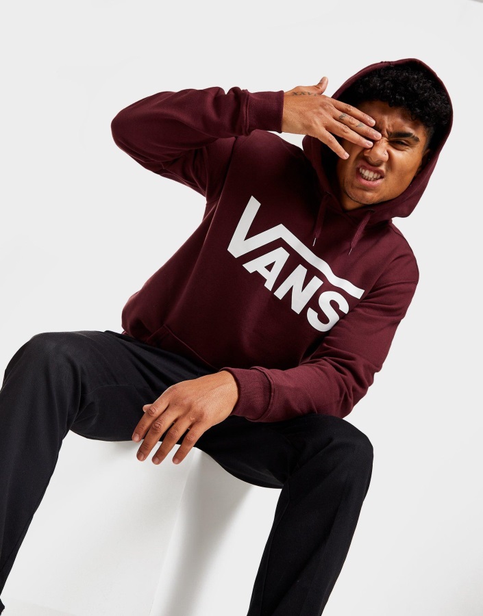 Vans Drop V Hoodie Red
