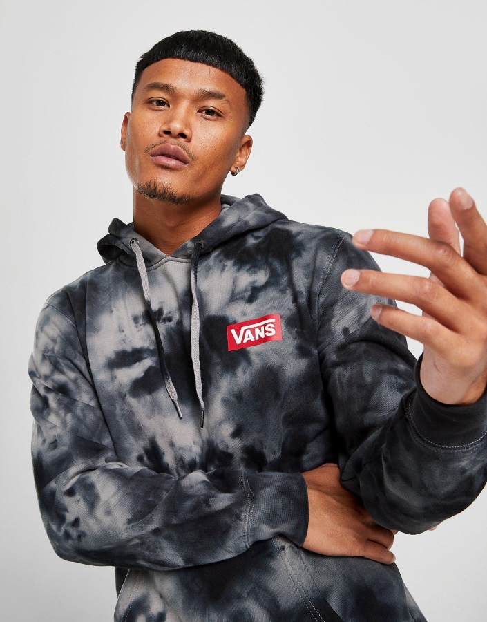 Vans Overhead Tie Dye Hoodie Black