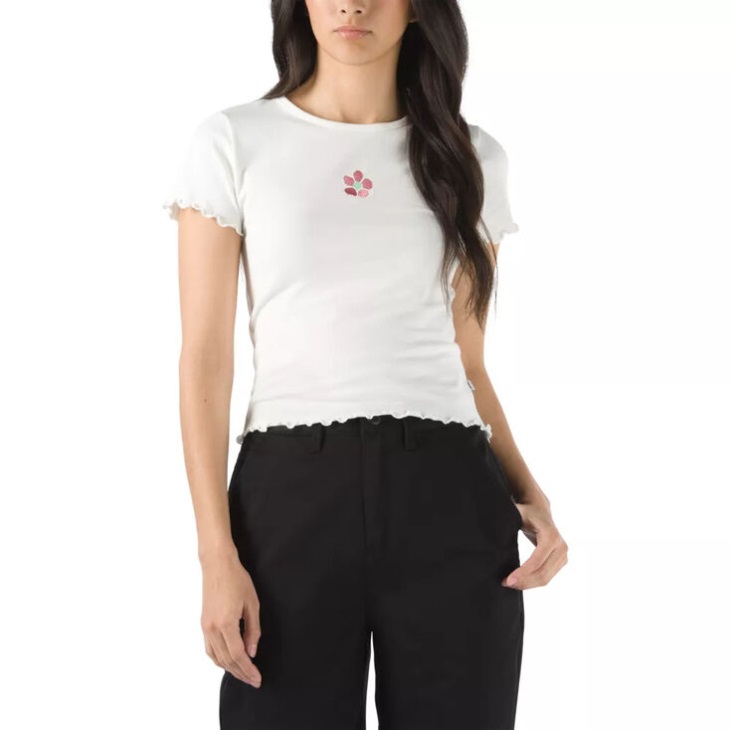 Vans Brighton Flower Baby Tee Marshmallow