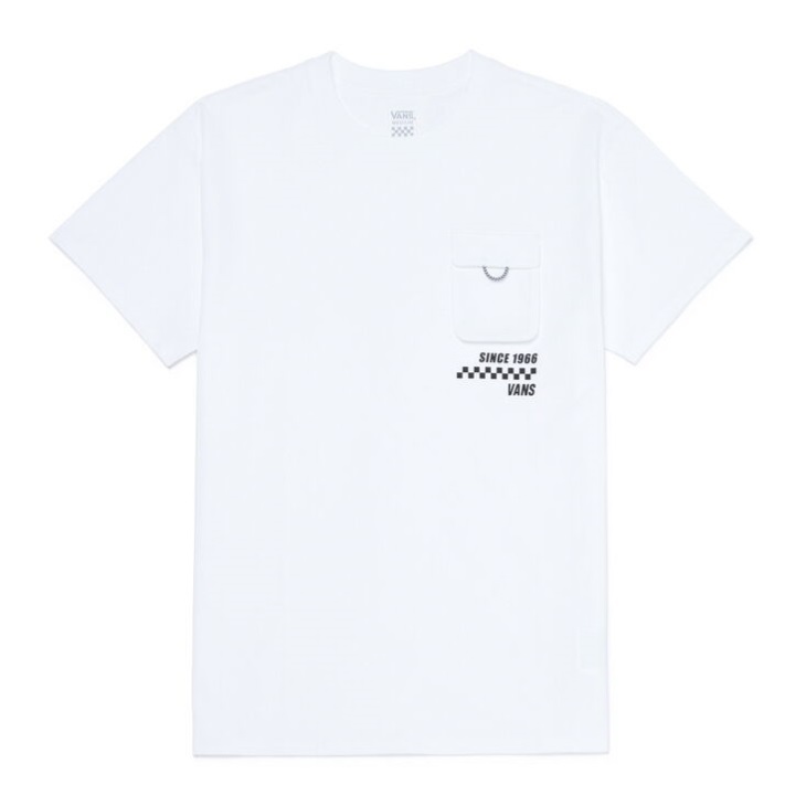 Vans Checker Ring Pocket T-Shirt White