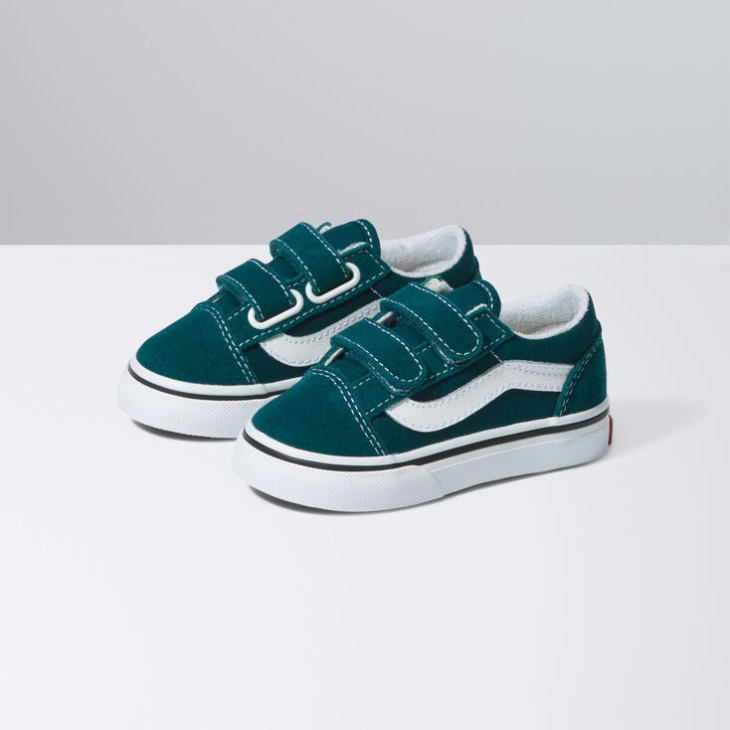 Vans Color Theory Toddler Old Skool V Color Theory Deep Teal