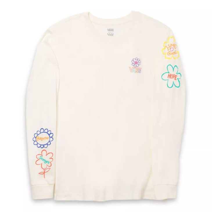 Vans Cultivate Care Long Sleeve Boyfriend T-Shirt Marshmallow