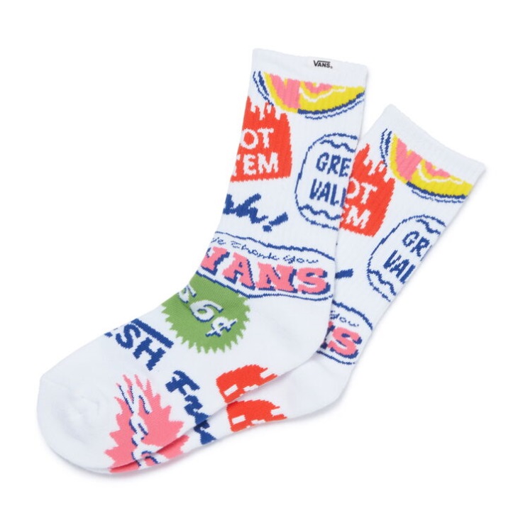 Vans Easy Going Crew Socks (Size 6.5-10) Retro Mart