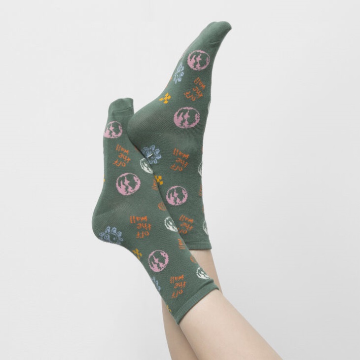 Vans In Our Hands Sock Duck Green