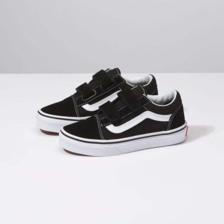 Vans Kids Old Skool V Black-True White