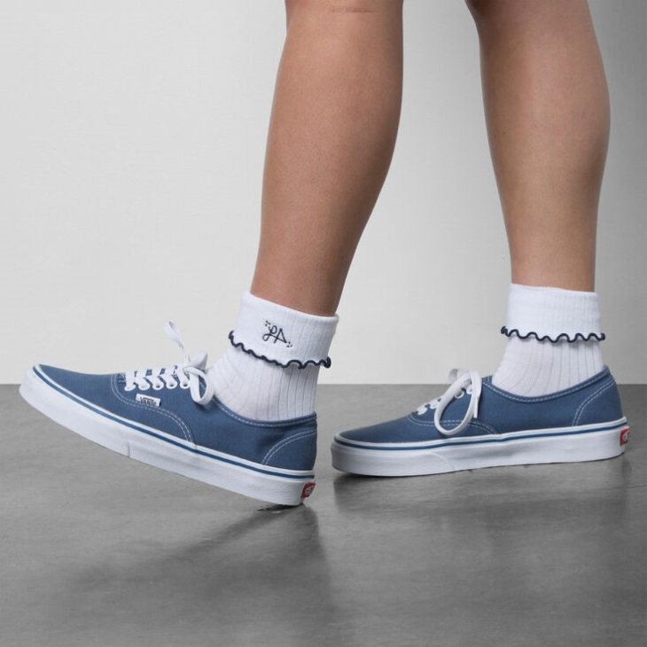 Vans Lizzie Armanto Ruffled Sock White