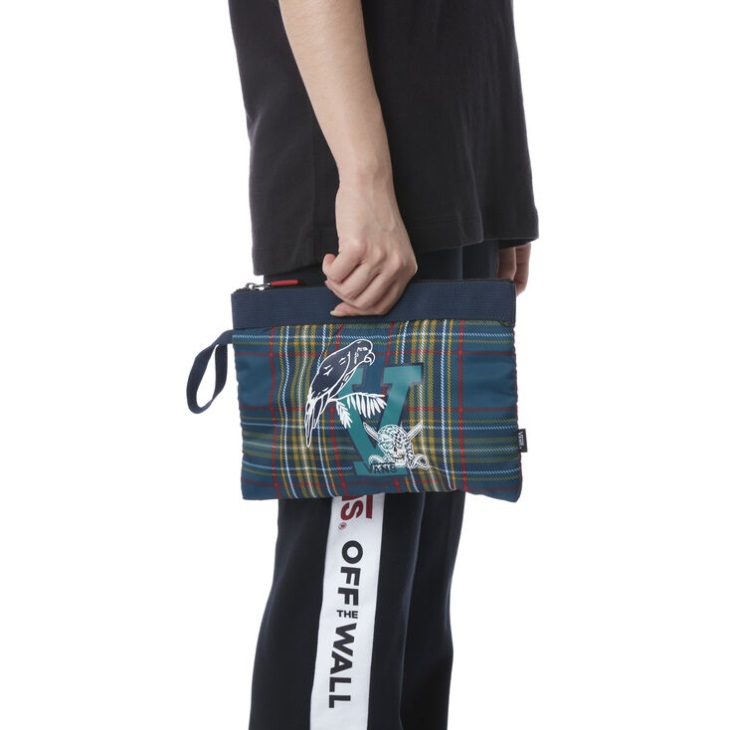 Vans My Genre Plaid Clutch Dress Blues Plaid